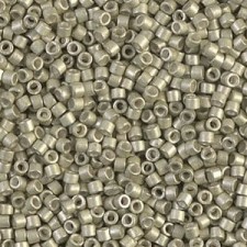 Miyuki delica Beads 11/0 - Galvanized semi-frosted aloe DB-1181